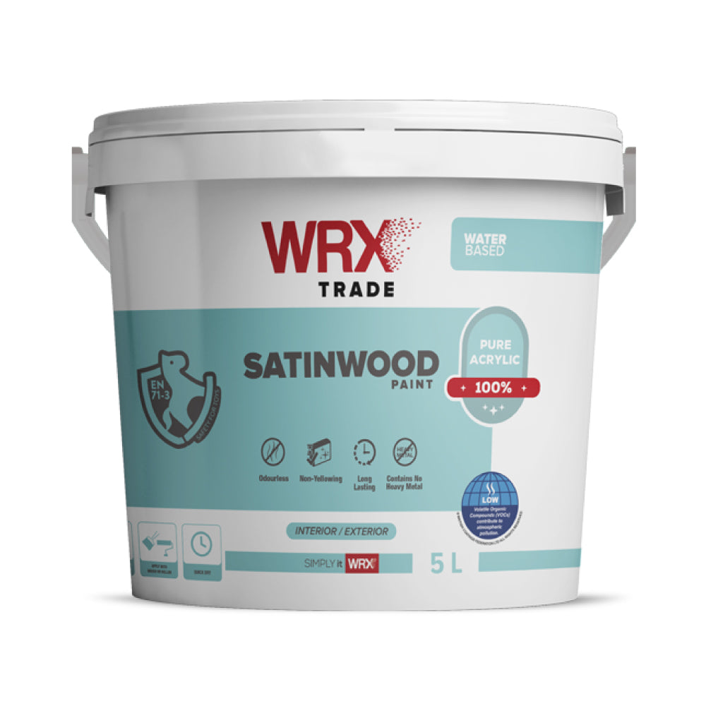 WRX Satinwood Paint Brilliant White