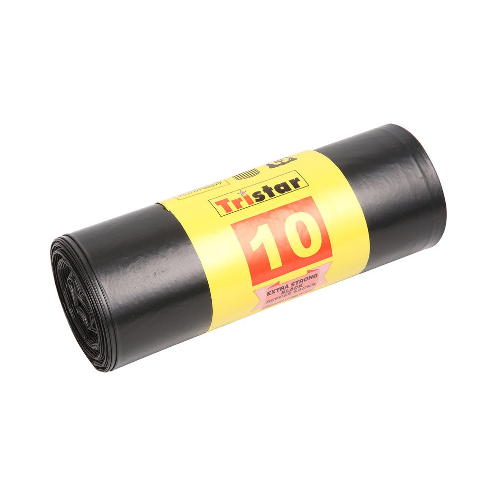 Hills Tri Star Black Bin Liners