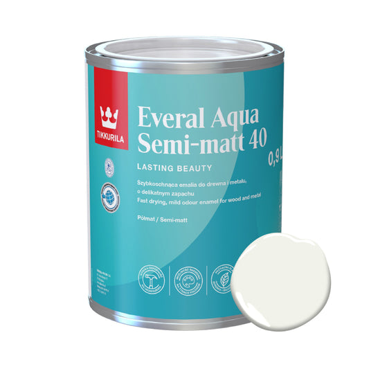 Tikkurila Everal Aqua 40 Semi Matt White