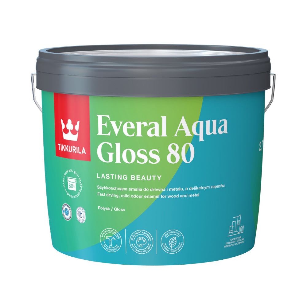 Tikkurila Everal Aqua 80 Gloss Colour