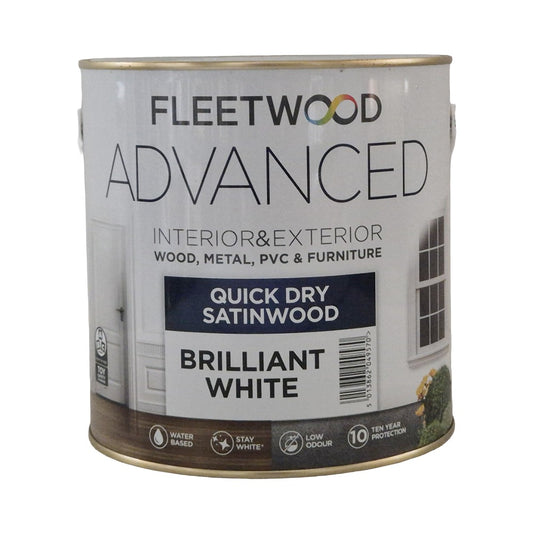 Fleetwood Advanced Quick Dry Satinwood Brilliant White
