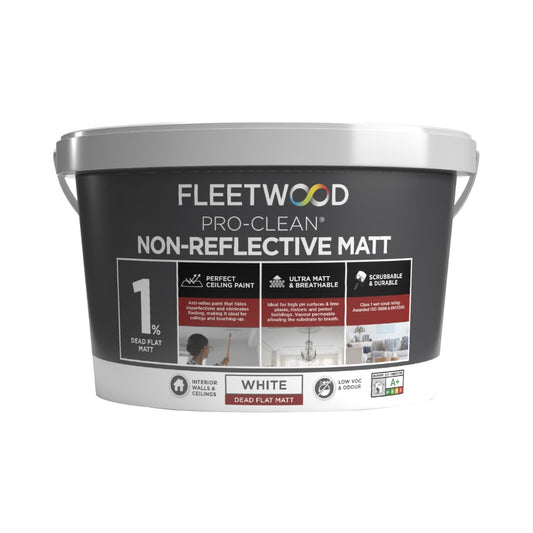 Fleetwood Pro-Clean Non Reflective Matt Pastels 10L