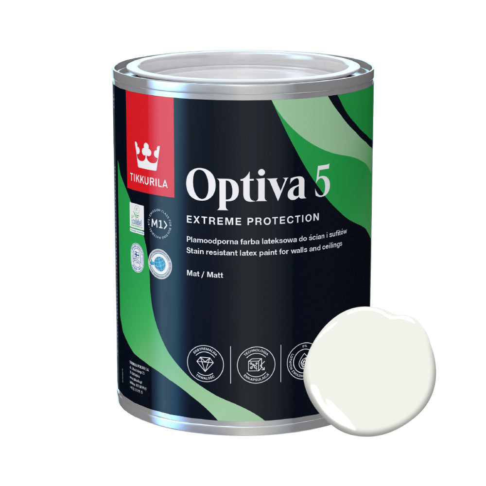 Tikkurila Optiva Matt 5 White – Concept Decor