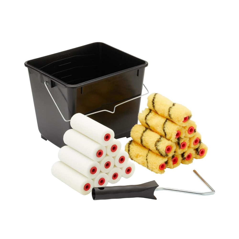 ProDec 22pc Mini Roller Kit – Compact Scuttle Set – Concept Decor