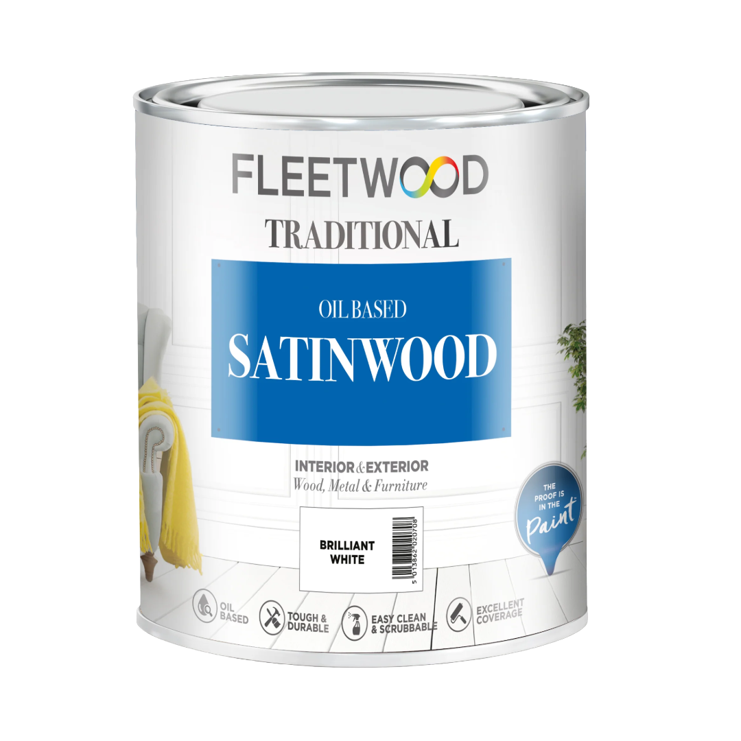 Fleetwood Traditional Oil Based Satinwood Brilliant White