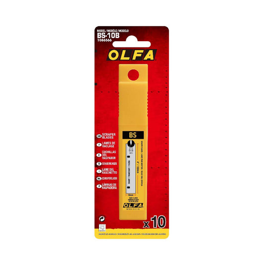 Olfa Dual Sided Heavy Duty Scraper Blade 100mm - Pack of 10 (BS10B)