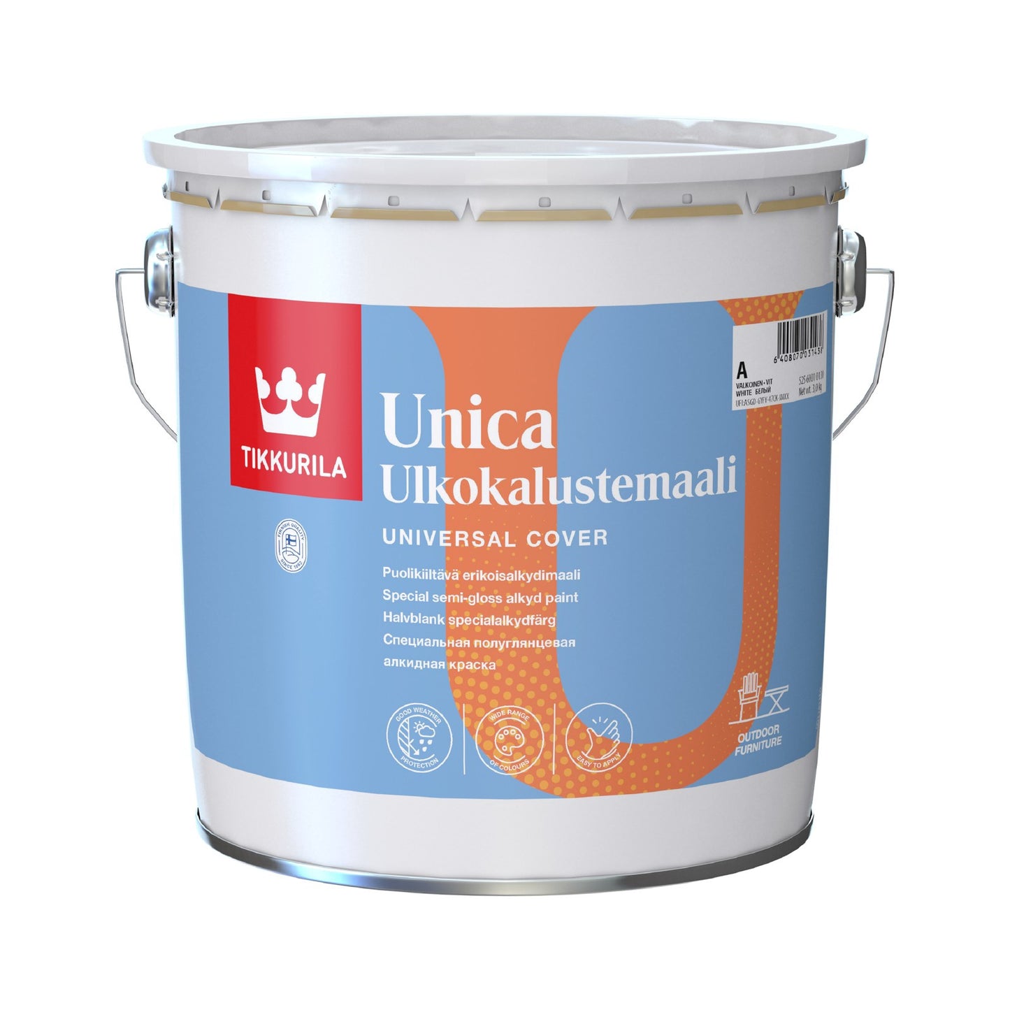 Tikkurila Unica Semi Gloss Enamel Colour